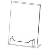 LHAC-57: 5w x 7h Acrylic sign holder w/Business card pocket