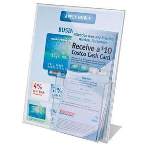 LHAP-8511E: 8.5w x 11h Clear Styrene Combo Ad Frame w/Pocket