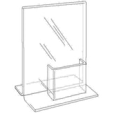 LHCP-8511E: 8.5w x 11h Clear Combo Ad Frame w/Pocket