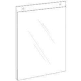 LHP-810E: 8w x 10h Clear Styrene Wall Mount Ad Frame/Sign Holder