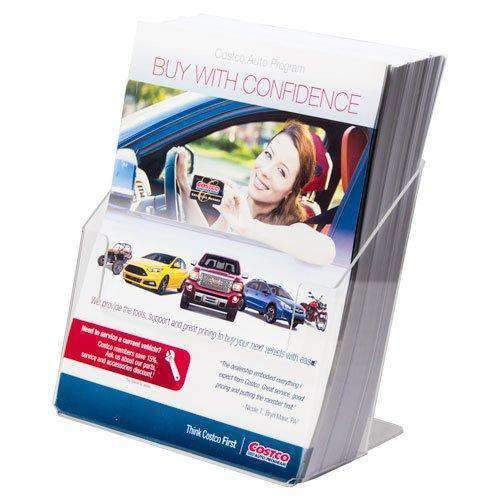 SPF-8511-3: Clear Acrylic Brochure Holder for 8.5w Literature