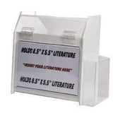 SBBD-596-CLR: Acrylic Deluxe Ballot/Suggestion Box w/ Trifold Pkt