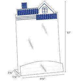 HSE-8511:   Clear Acrylic Roof Top Brochure Holder